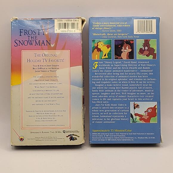 Vhs Frosty the snowman lot of 2 vhs - Picture 2 of 3